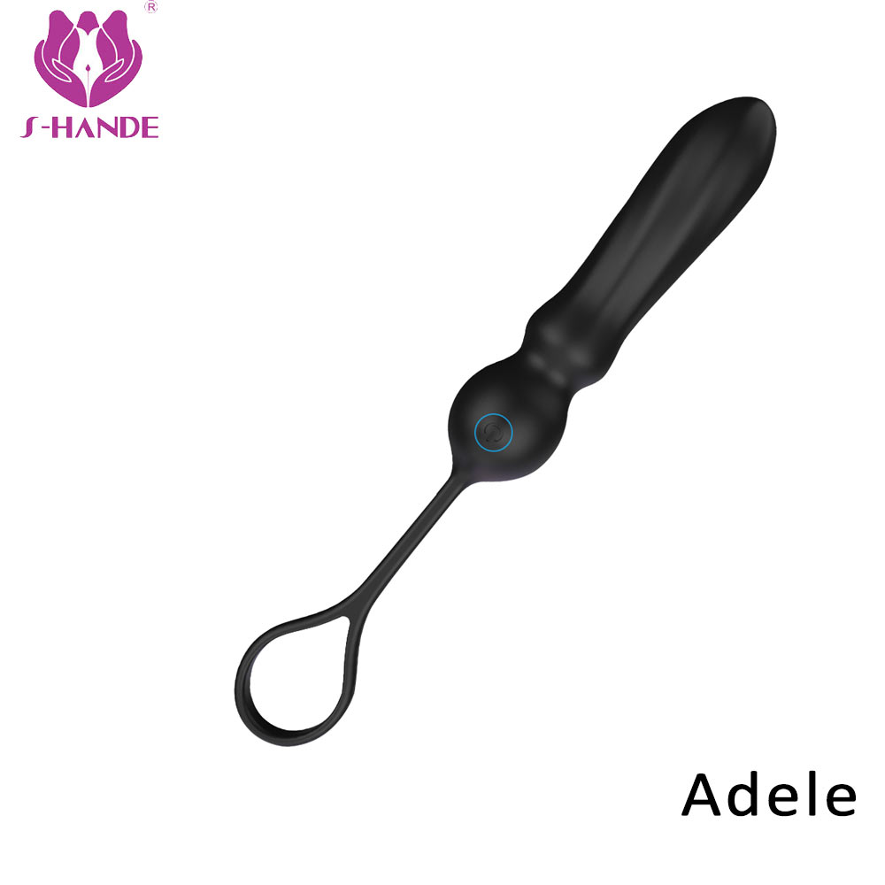 Cock ring with anal lock toys sex adult double penis anal plug vagin masturbateur men penis vibrator sex toys for men【S147】