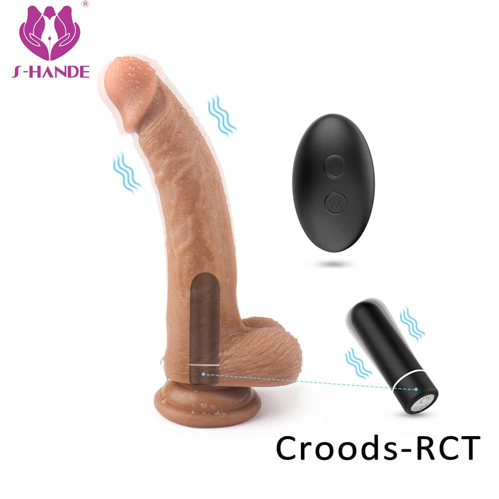 Realistic dildo factory pump for penis with belt sex toys dildo vibrating dildos vibrator for women【S206-2】