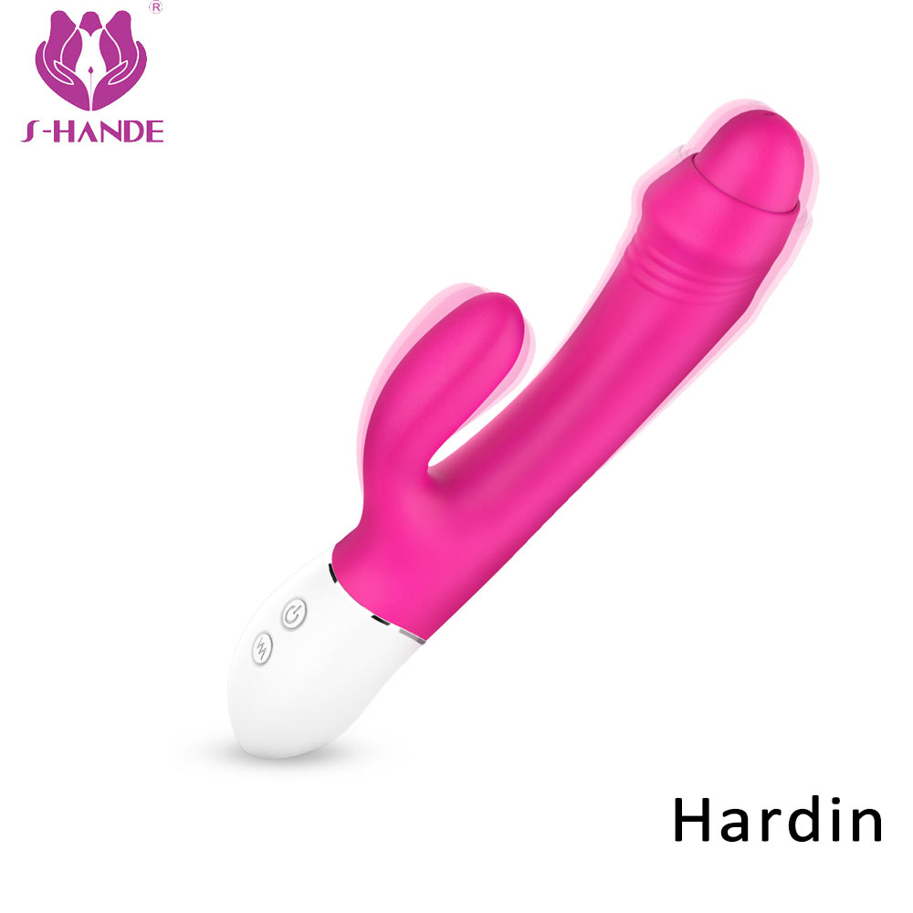 Silicone g spot clitoris vibrator rabbit vibrator G Spot Dildo Massager Rabbit Vibrator Sex Toys For Women【S214】