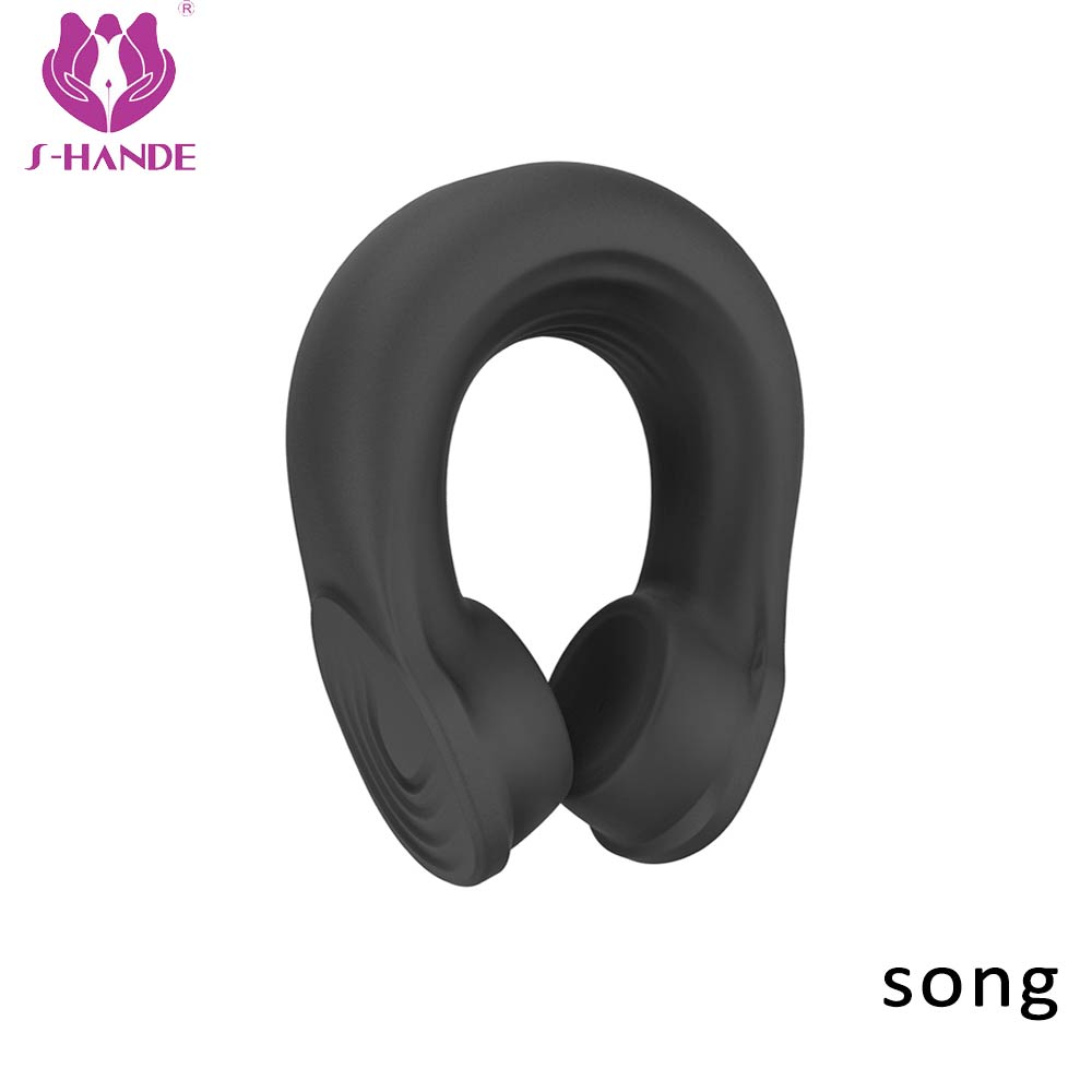 Silicone Waterproof Rechargeable【S265】 Penis Ring Vibrator Sex Toy for Male or Couples men vibrating cock ring adult Sex Toy