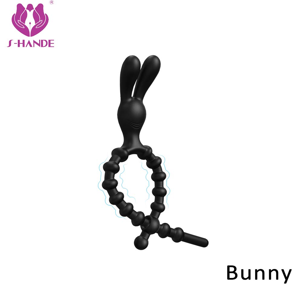 adult men rabbit cock rings sex toys  penis clitoris stimulator  cock sleeve【S332】