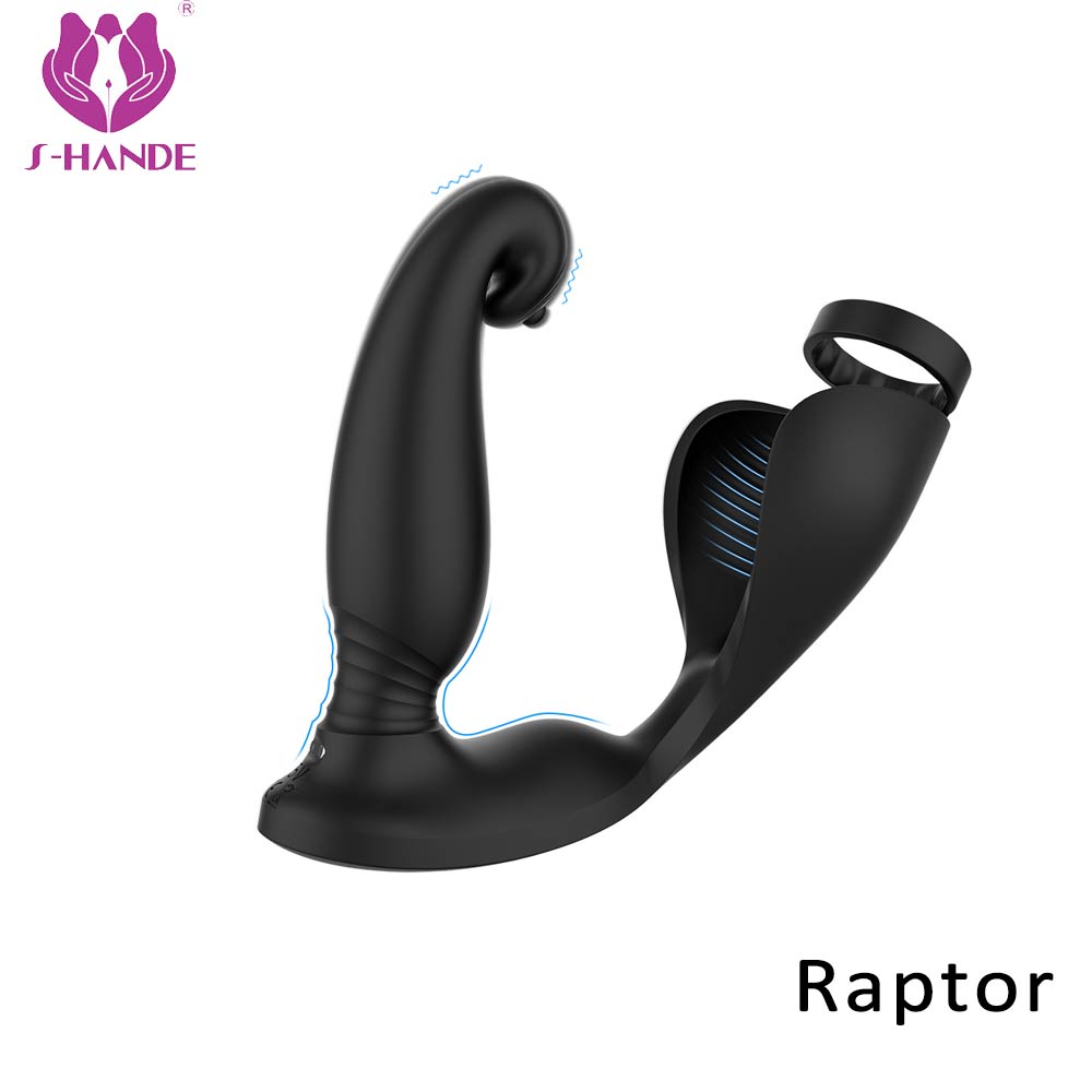 cock ring with anal lock toys multipoint stimulation sex adult double penis anal plug vagin masturbateur men penis vibrator sex toys for men【S341】