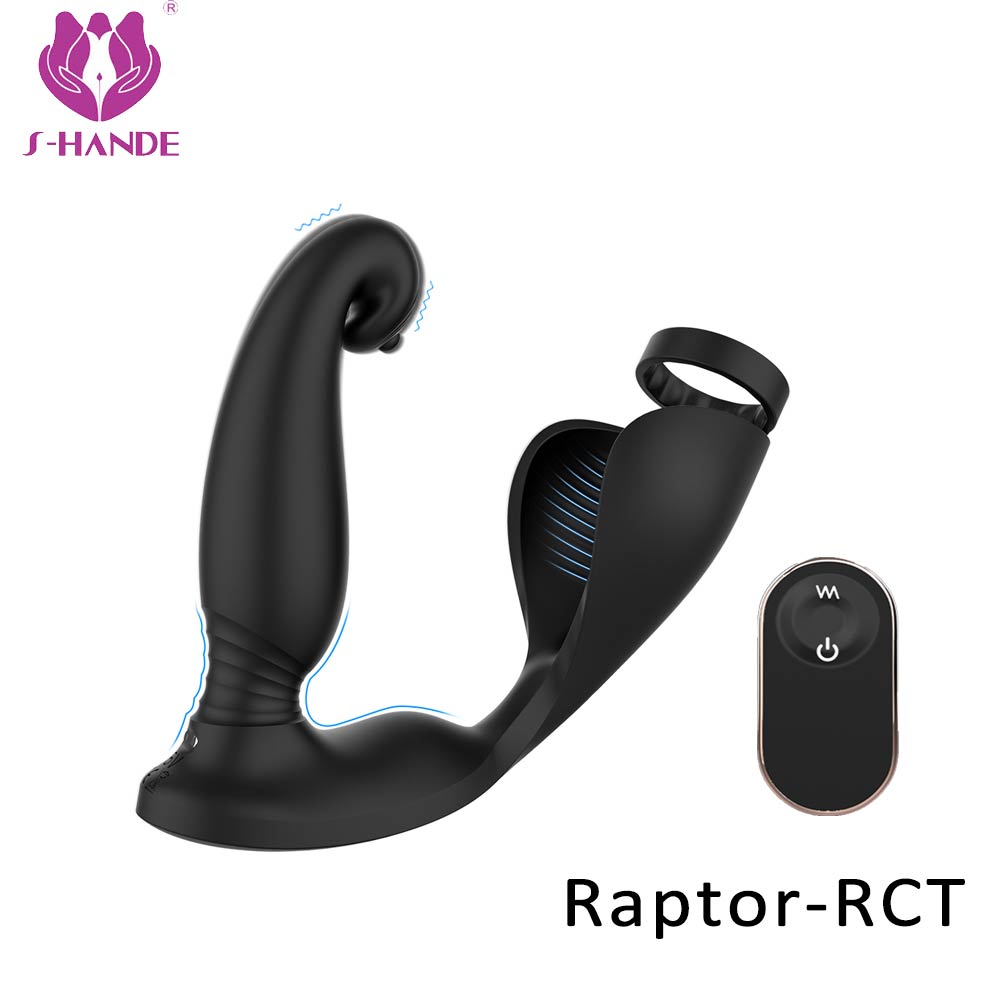 cock ring with anal lock toys multipoint stimulation sex adult double penis anal plug vagin masturbateur men penis vibrator sex toys for men【S341-2】