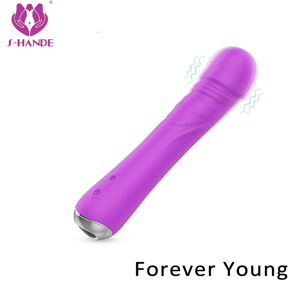Warm Massager vagina sex toys massager g spot women silicone rubber Toys Sex Adult vibrator sex toys for woman violet【S370】