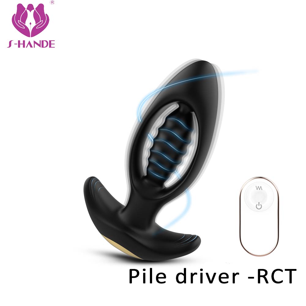 Anal plug a remote control vibrator【S-322-2】 prostate massager anal sex toy anal bead anal dildo