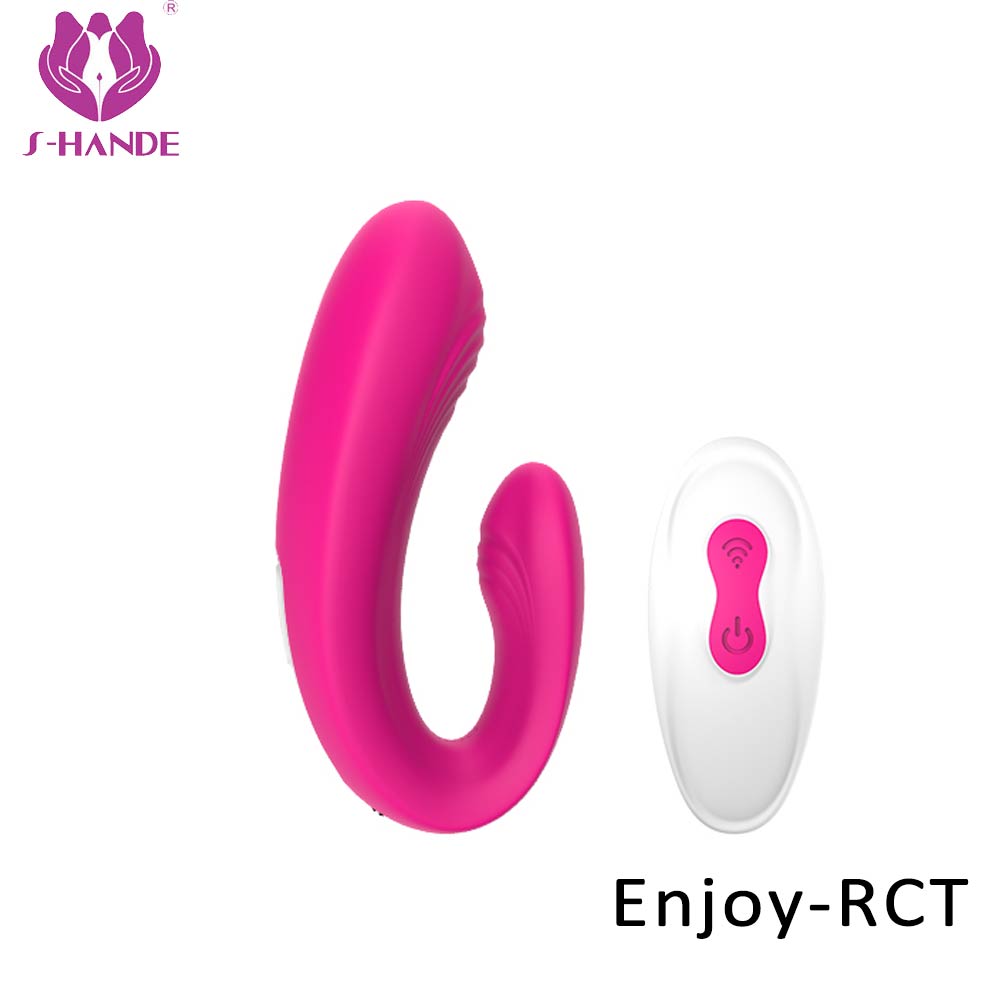 Waterproof U shape fully silicone heated vibrator