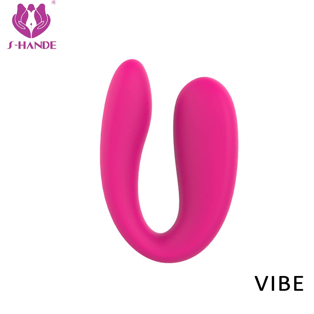 Pretty Love Waterproof U type vibrator powerful female g-spot double dildo vibrators Couple Vibe Vibrator for Women