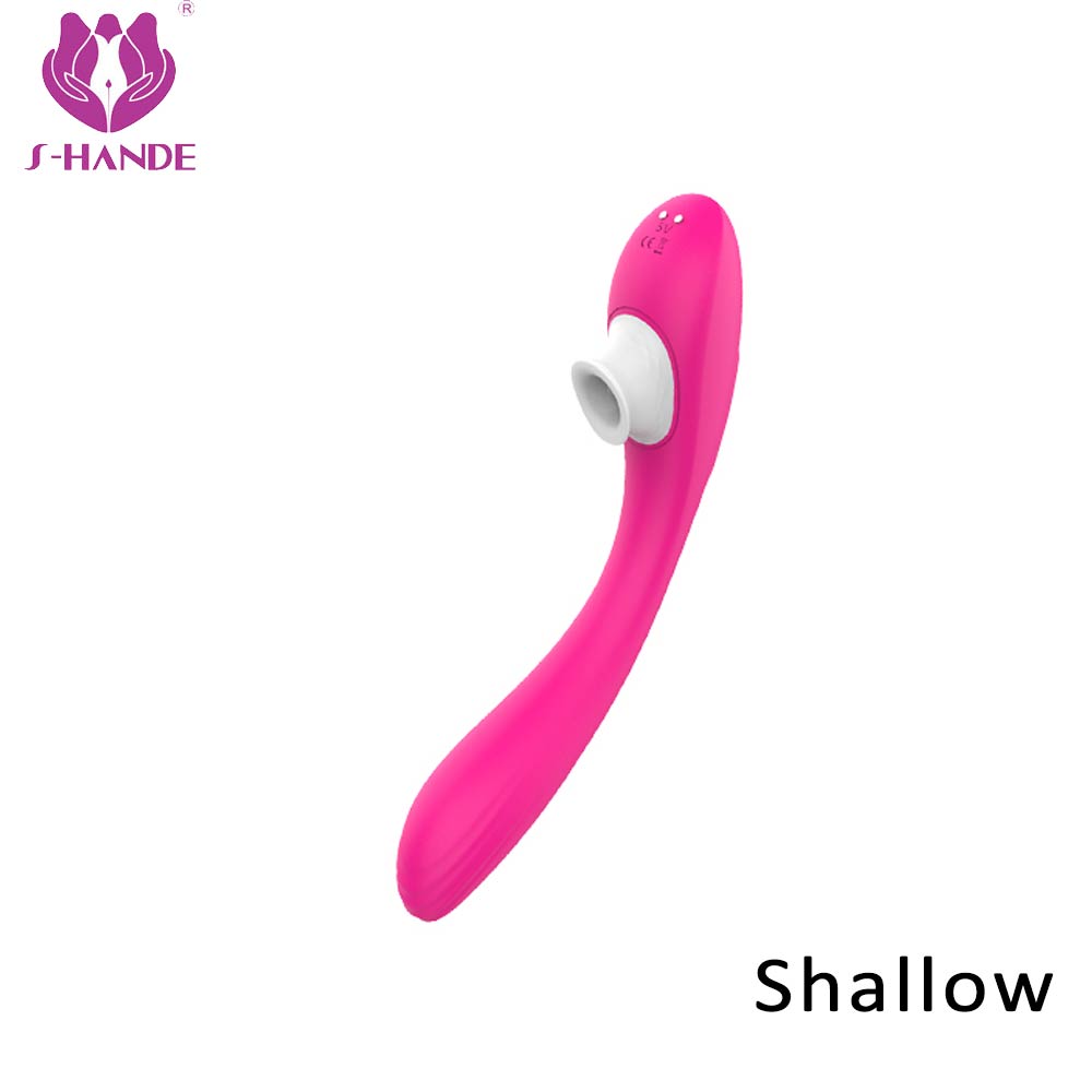 Clitoral Sucking Vibrator 9 Intensities Modes for Women Waterproof Rechargeable Quiet Clitoris Nipples Suction Vibrator-Female sex toys-Supply of adult sex toy manufacturers vibrator for women  clitoral sucker -Shenzhen S-HANDE