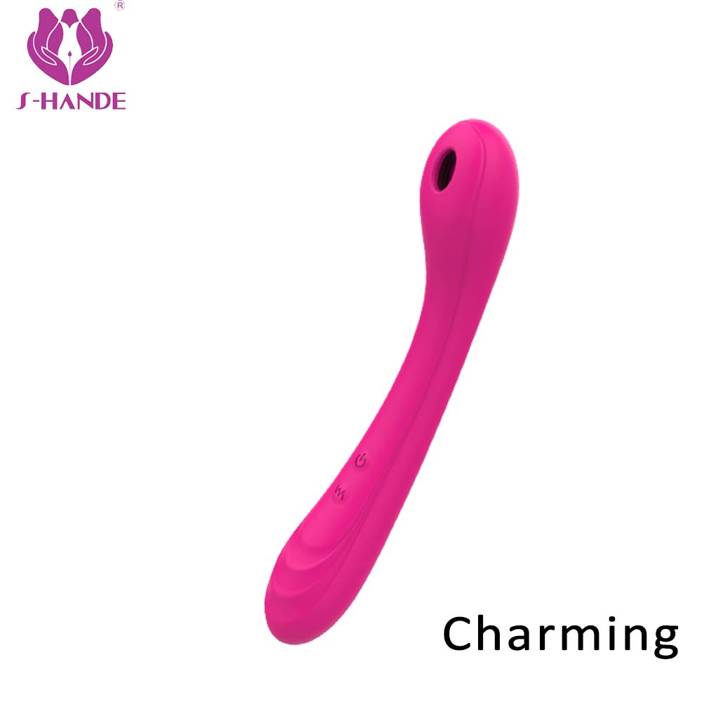 New Arrival silicone G Spot Sucker Vibrators Rechargeable Clitoris Stimulator Women Dildo Vibrator