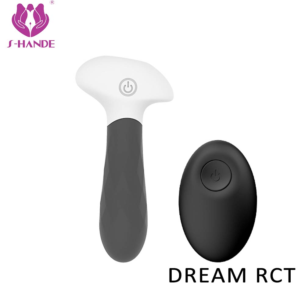 Full silicone rechargeable ass adult anal vibrating toys wireless electrical anal plug