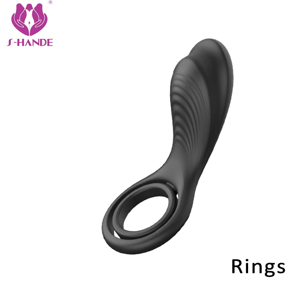 Silicone Vibration Ring Couples Share Stimulation Delay Flirting Lock Ring