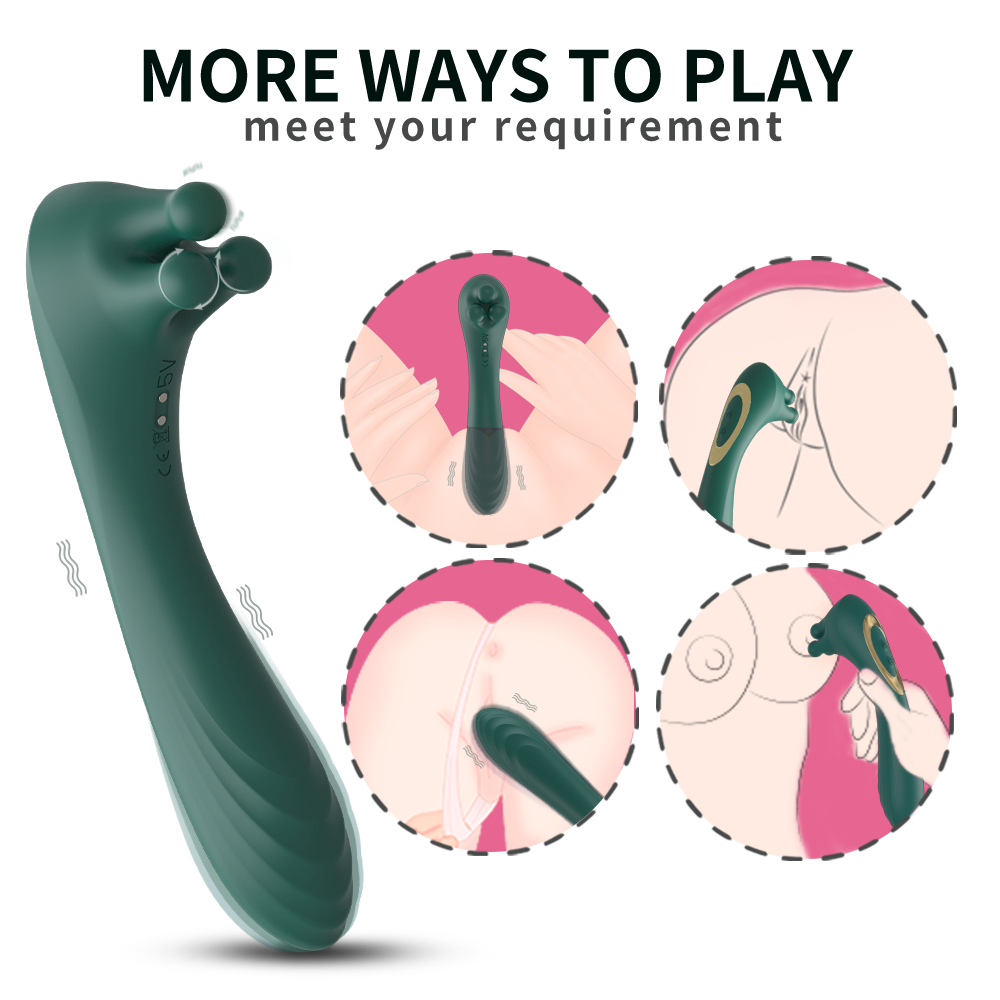 claw shape kneading nipple G spot vibrator for women