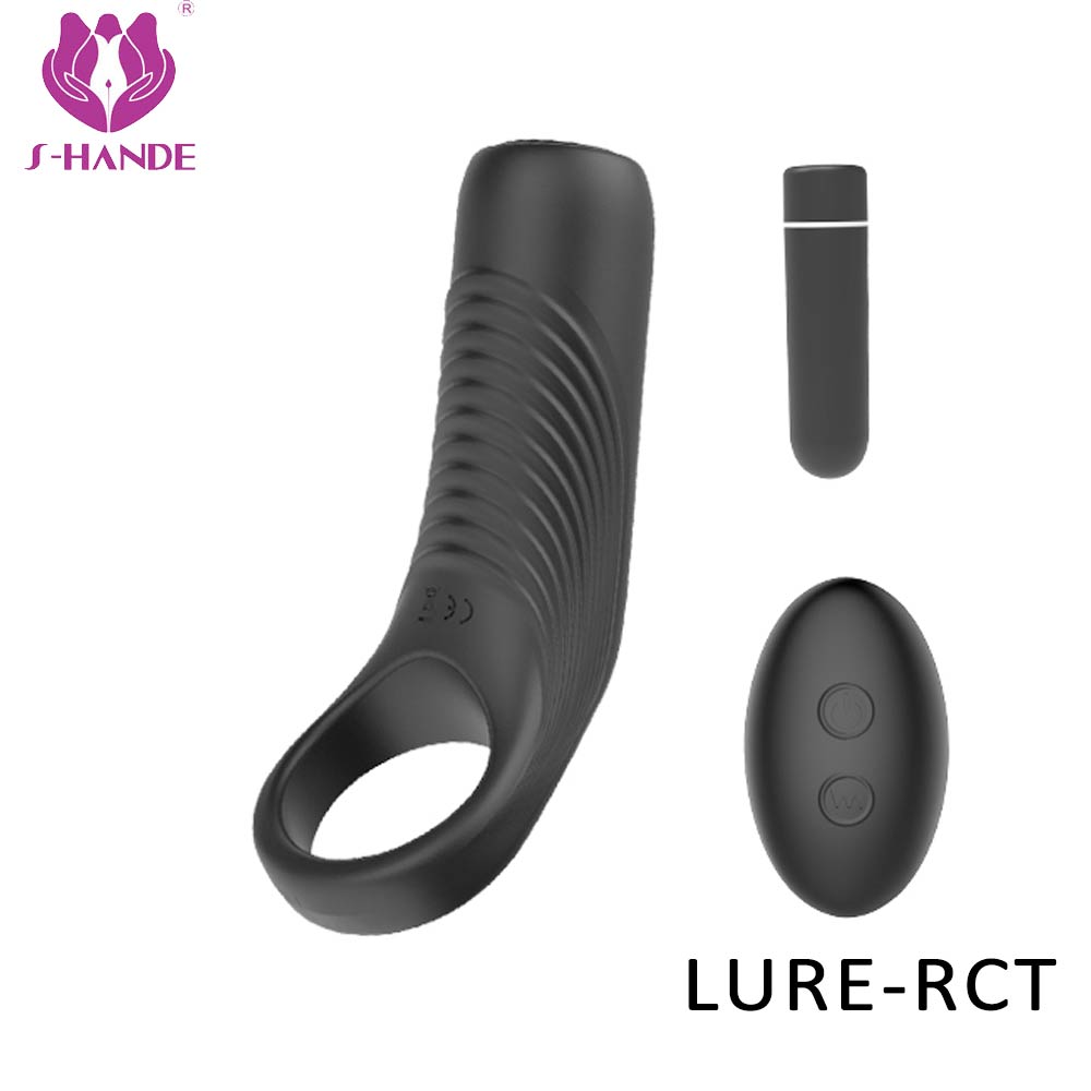 Time Delay Vibrating Cock Ring Massager Silicone Sex Toys Quiet USB Charged Penis Rings Vibrator