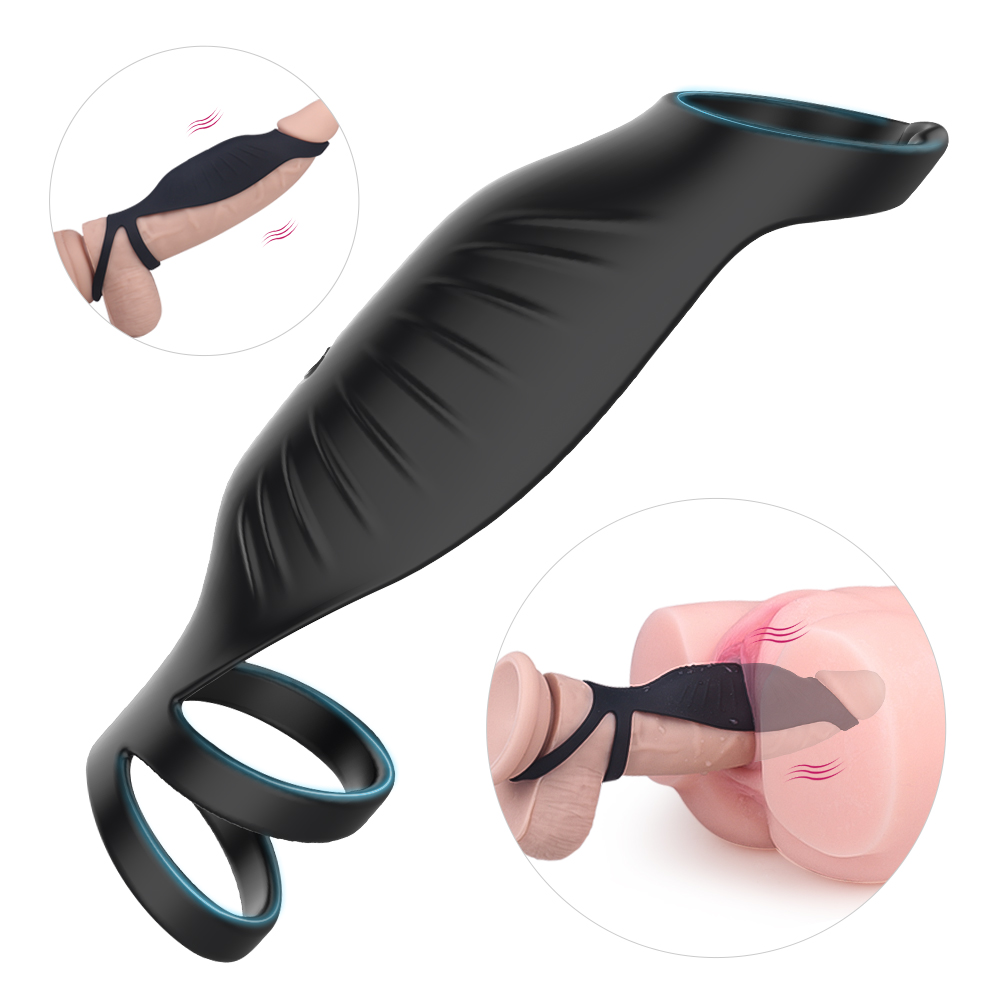 vibrating penis cock ring with clitoral stimulator g spot vibrators penis rings