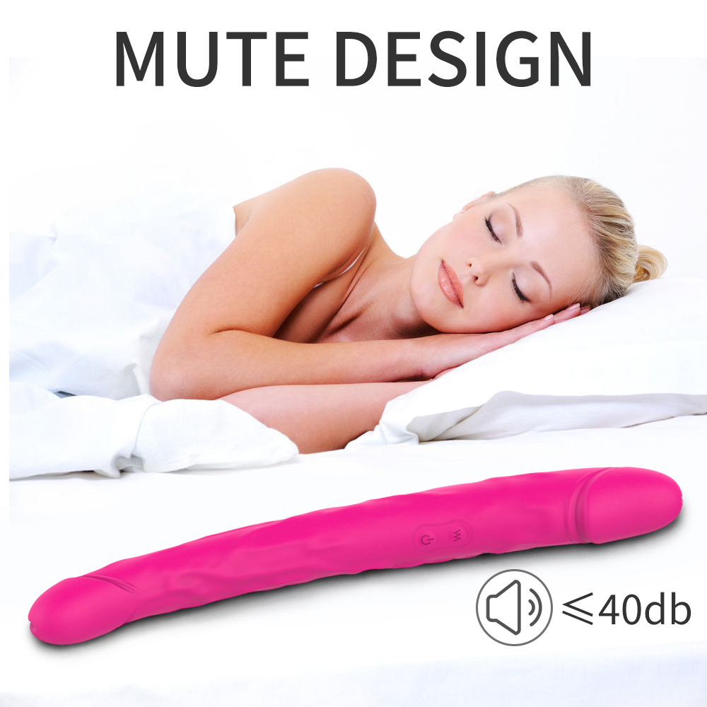 double-end realistic huge dildo for lesbian