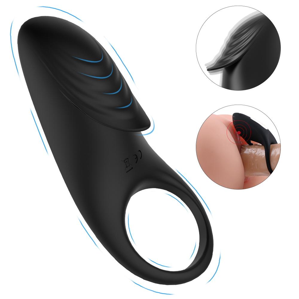 Vibrating penis cock ring vibrator for male