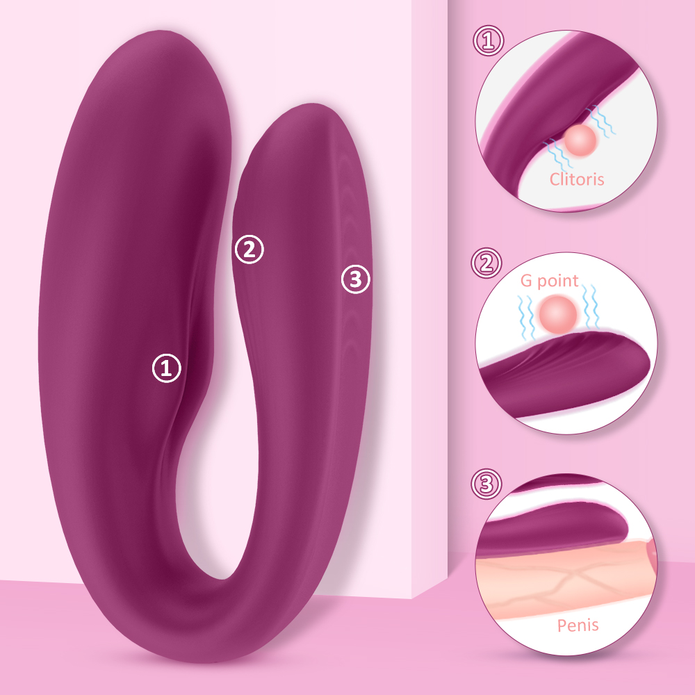 U shape wearable vibrator for women masturbator