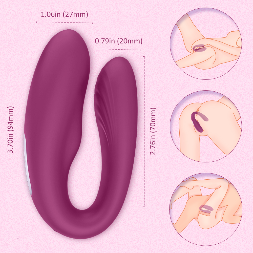 U shape wearable vibrator for women masturbator