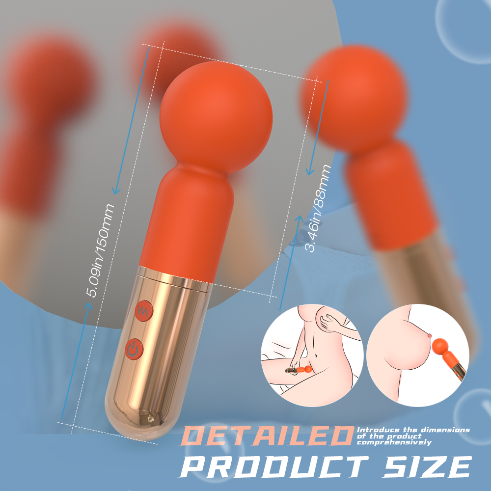 mini size vibrator applys to different body parts stimulation