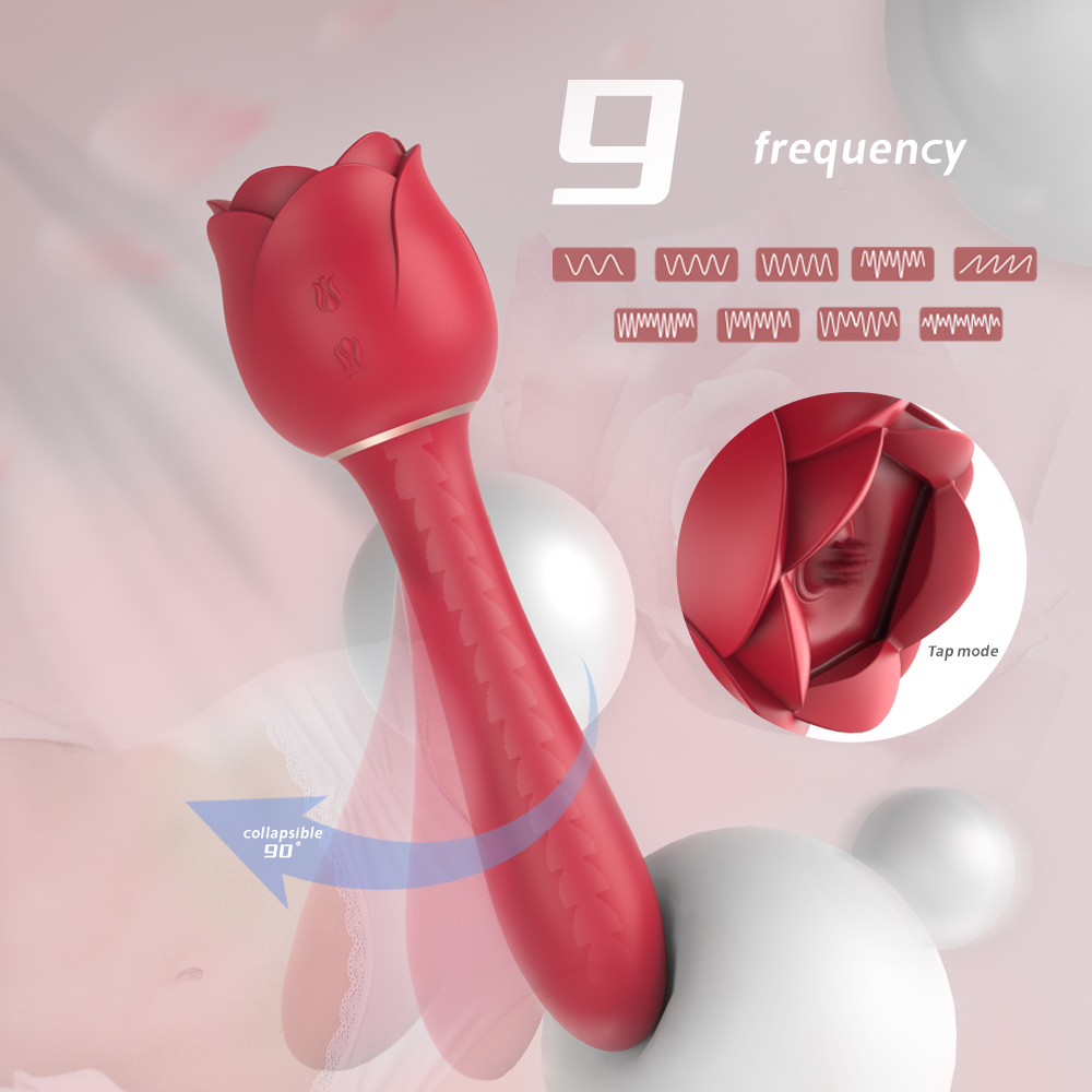 flexible rose vibrator bent easily
