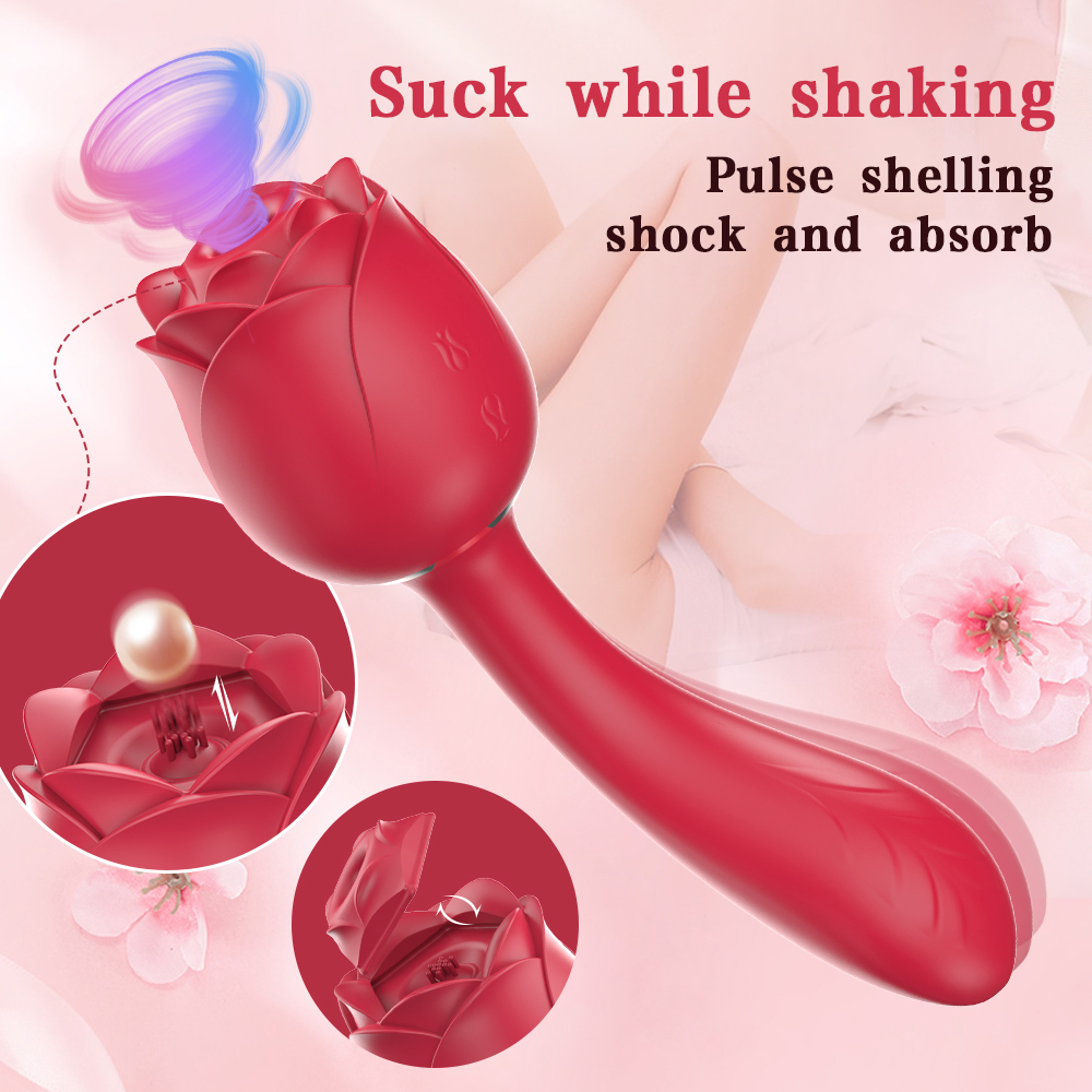 Immortal Flower 8-Rose sex clitoral g-spot vibrator for female -S389-8