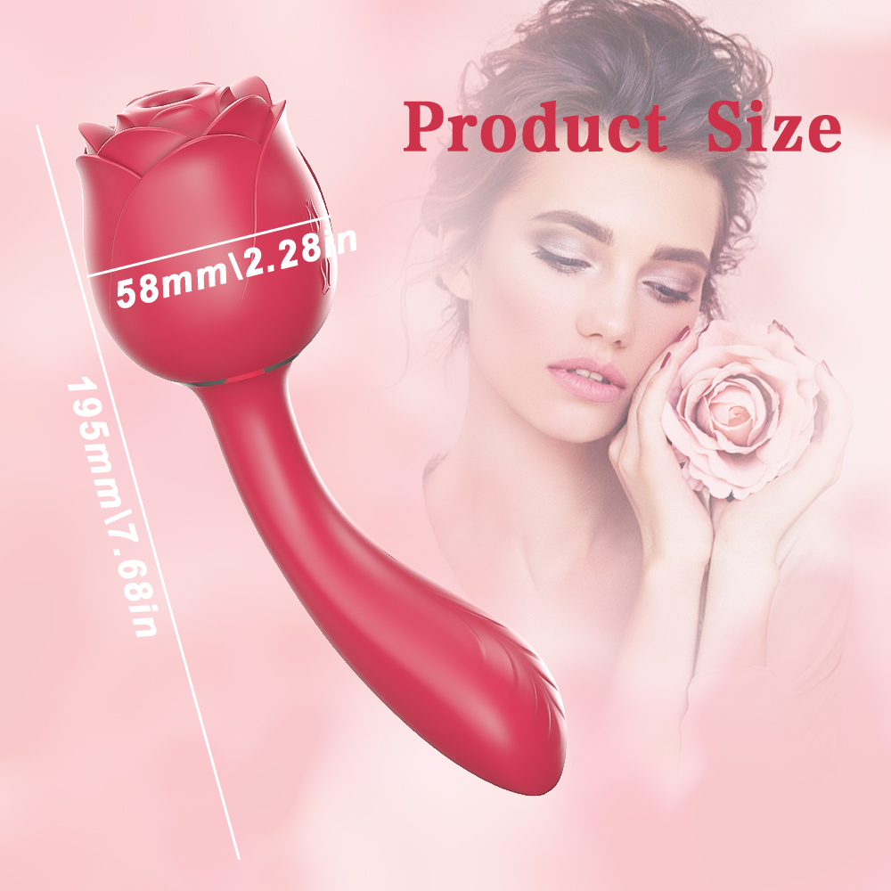 rose sucking vibrator handy size